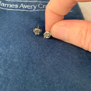 James Avery Mini Flower Earrings Silver